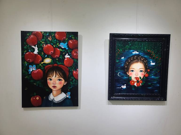 Original Pop Art Fantasy Painting by Eury Kim