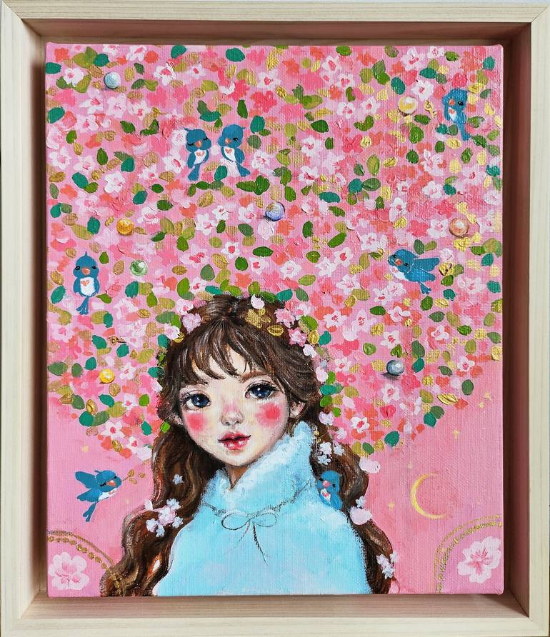 Original Impressionism Floral Painting by Eury Kim