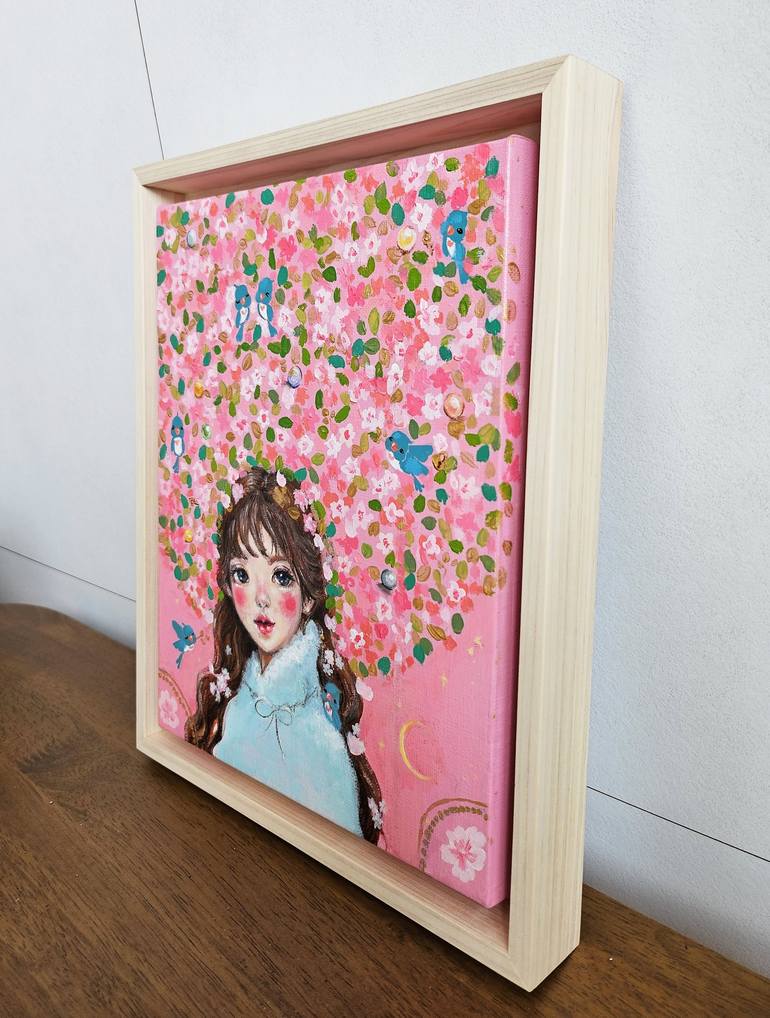 Original Impressionism Floral Painting by Eury Kim