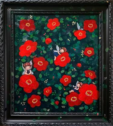 Original Pop Art Floral Paintings by Eury Kim