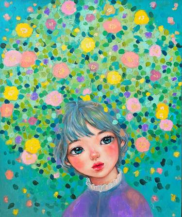 Original Pop Art Fantasy Painting by Eury Kim