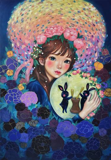 Original Pop Art Fantasy Painting by Eury Kim