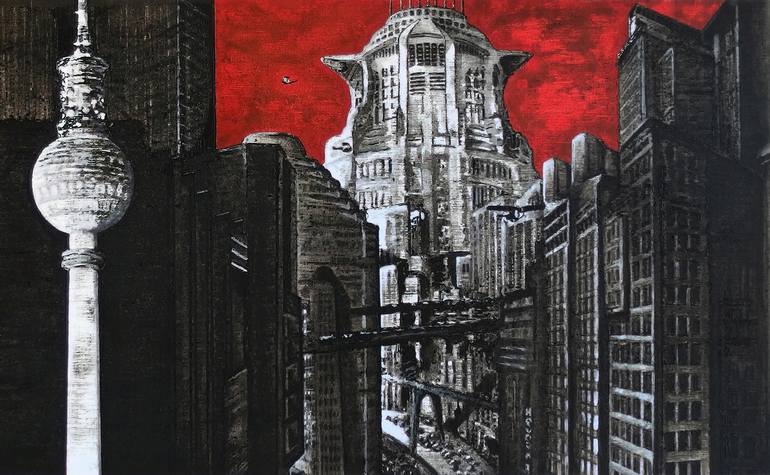 Original Modern Fantasy Painting by Ulrich Friedemann Stanke