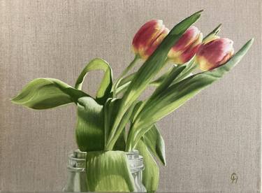 Print of Fine Art Floral Paintings by Catherine Henchie