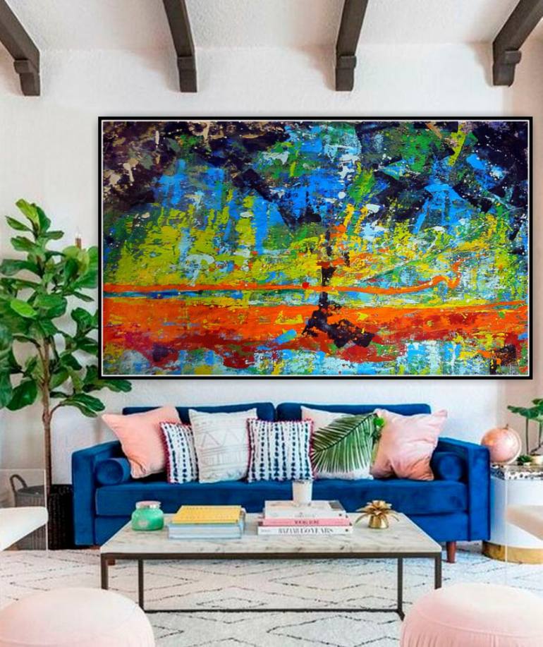 Original Abstract Landscape Painting by Marina  Klimanova 