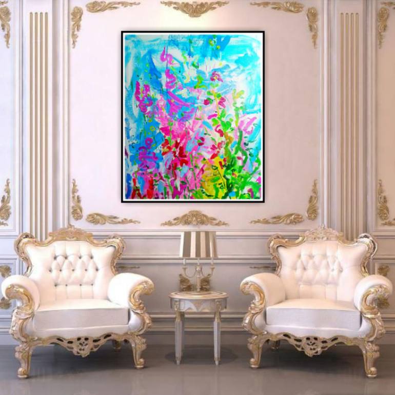 Original Abstract Expressionism Botanic Painting by Marina  Klimanova 