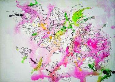 Print of Floral Paintings by Marina Klimanova