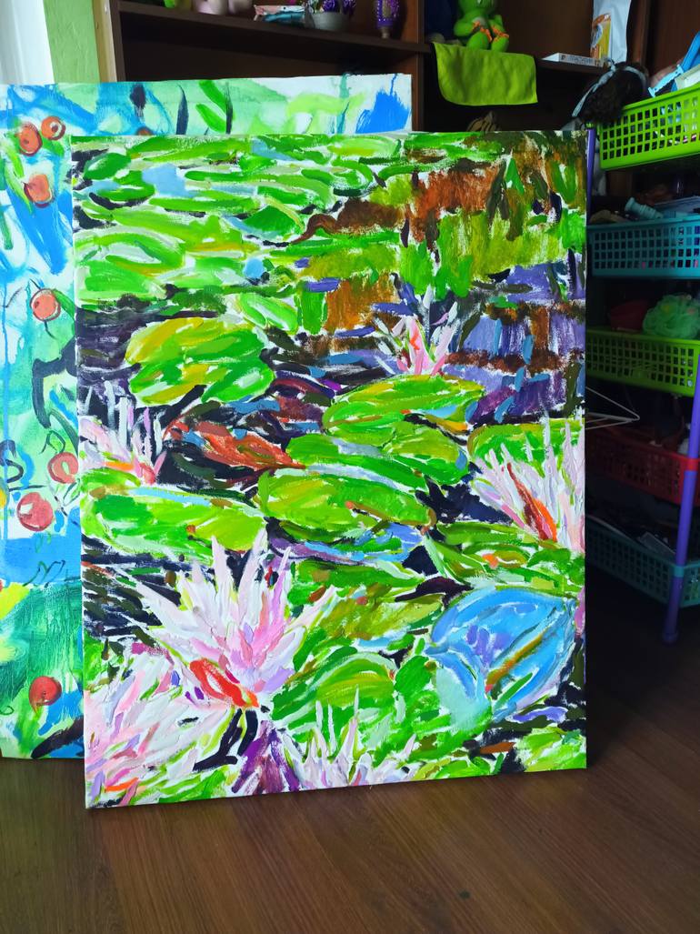 Original Conceptual Floral Painting by Marina Klimanova