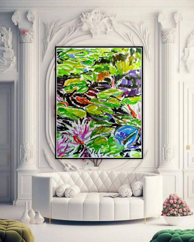 Original Impressionism Floral Painting by Marina  Klimanova 