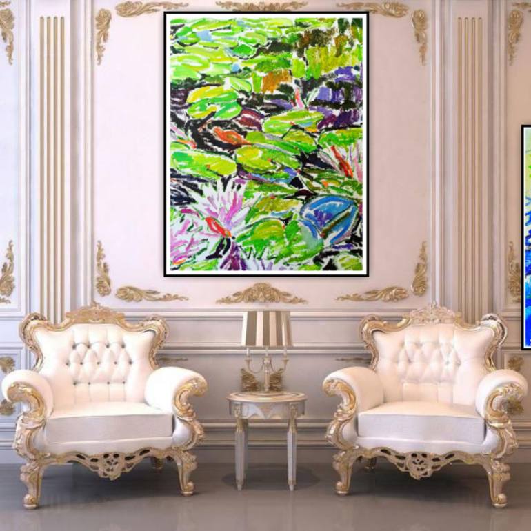 Original Impressionism Floral Painting by Marina  Klimanova 