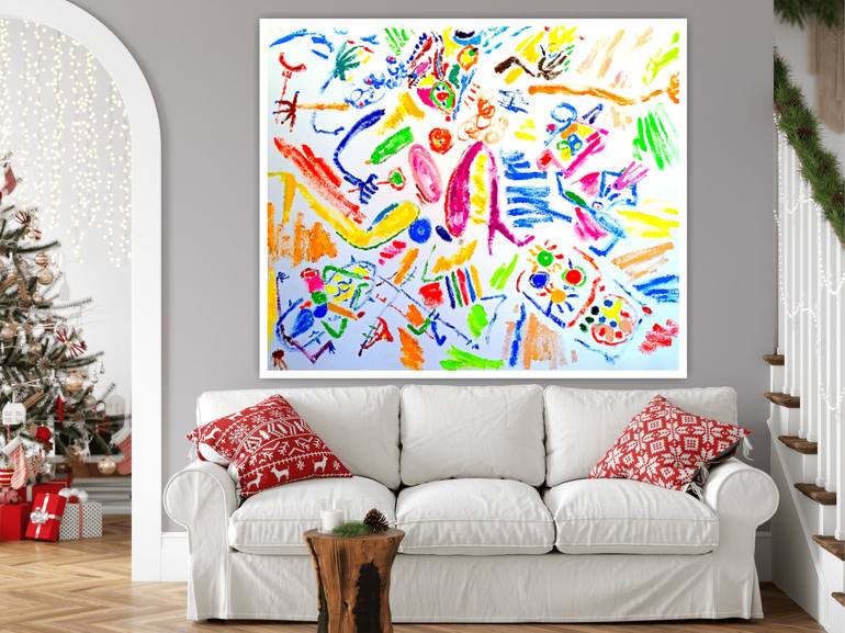 Original Abstract Expressionism Abstract Painting by Marina  Klimanova 