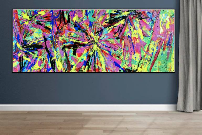 Original Abstract Expressionism Abstract Painting by Klim -