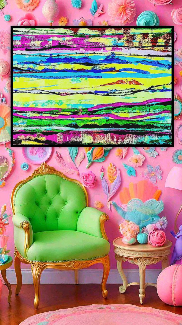 Original Abstract Expressionism Abstract Painting by Marina Klimanova