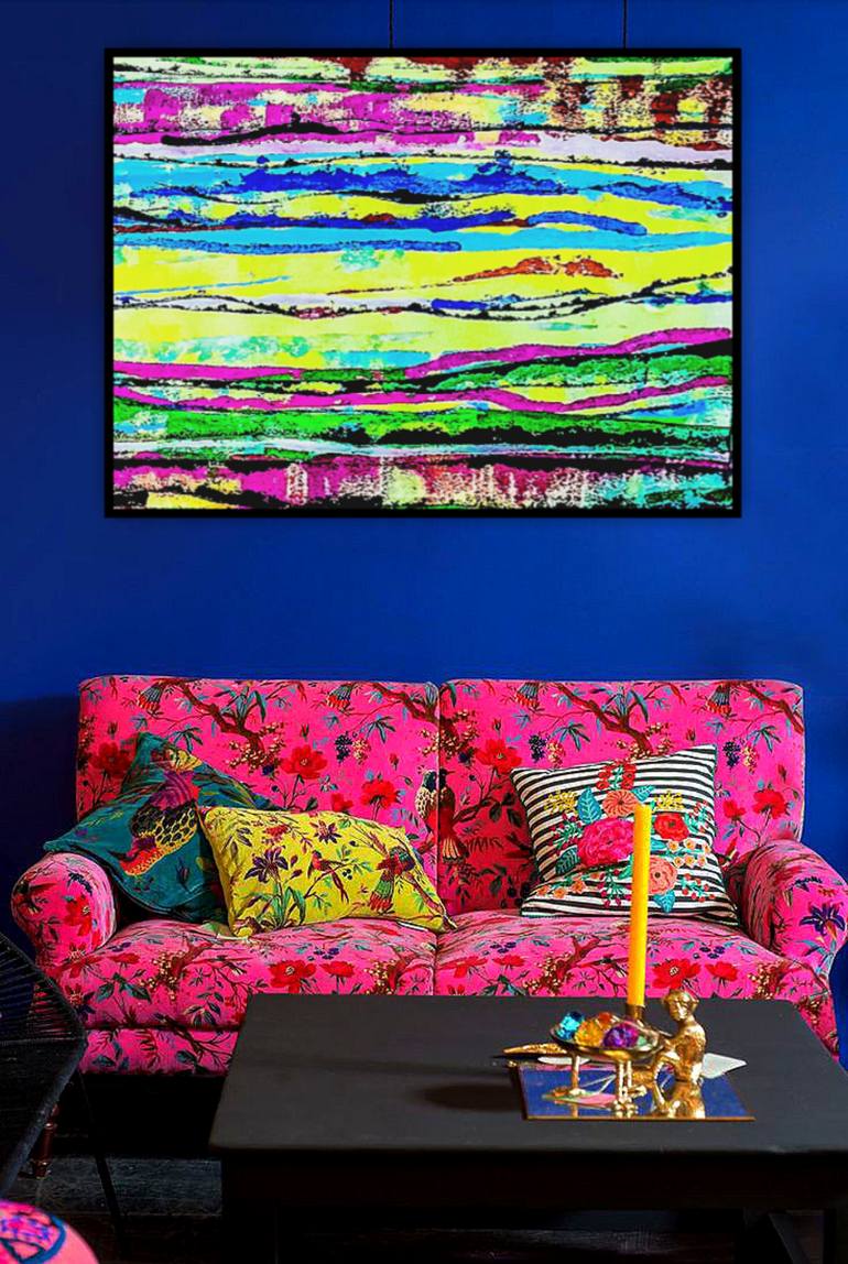 Original Abstract Expressionism Abstract Painting by Marina Klimanova