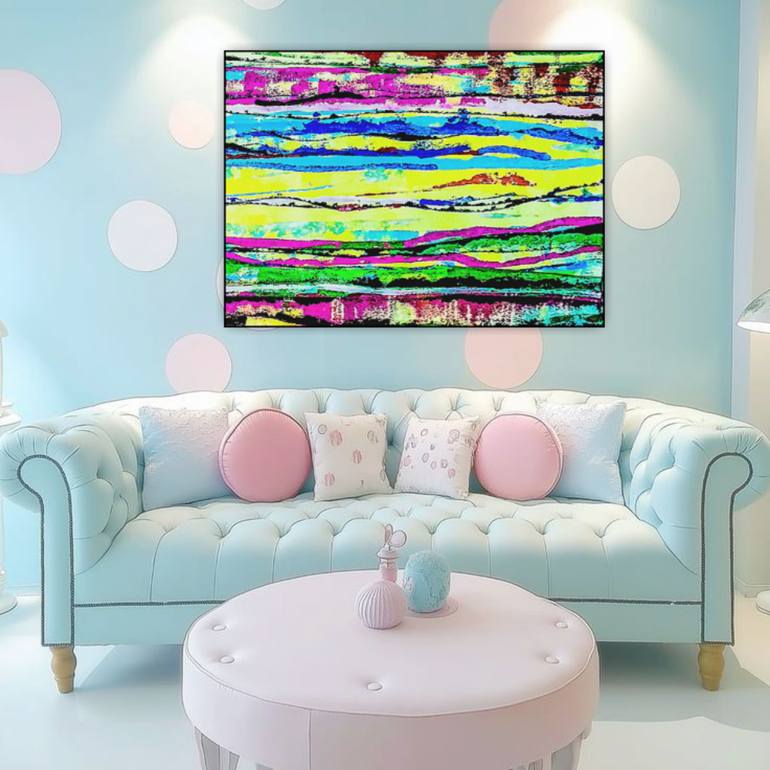 Original Abstract Expressionism Abstract Painting by Marina Klimanova