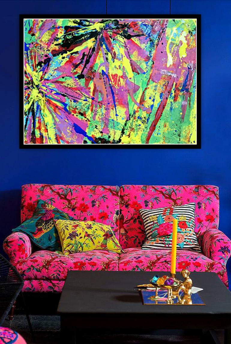 Original Abstract Expressionism Abstract Painting by Marina Klimanova