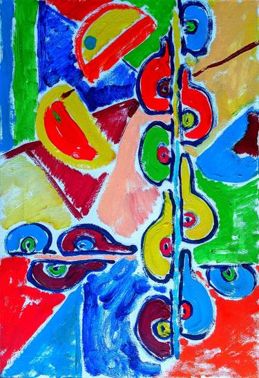 Original Abstract Expressionism Abstract Painting by Marina  Klimanova 