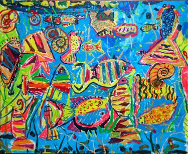 Original Abstract Expressionism Seascape Painting by Marina  Klimanova 