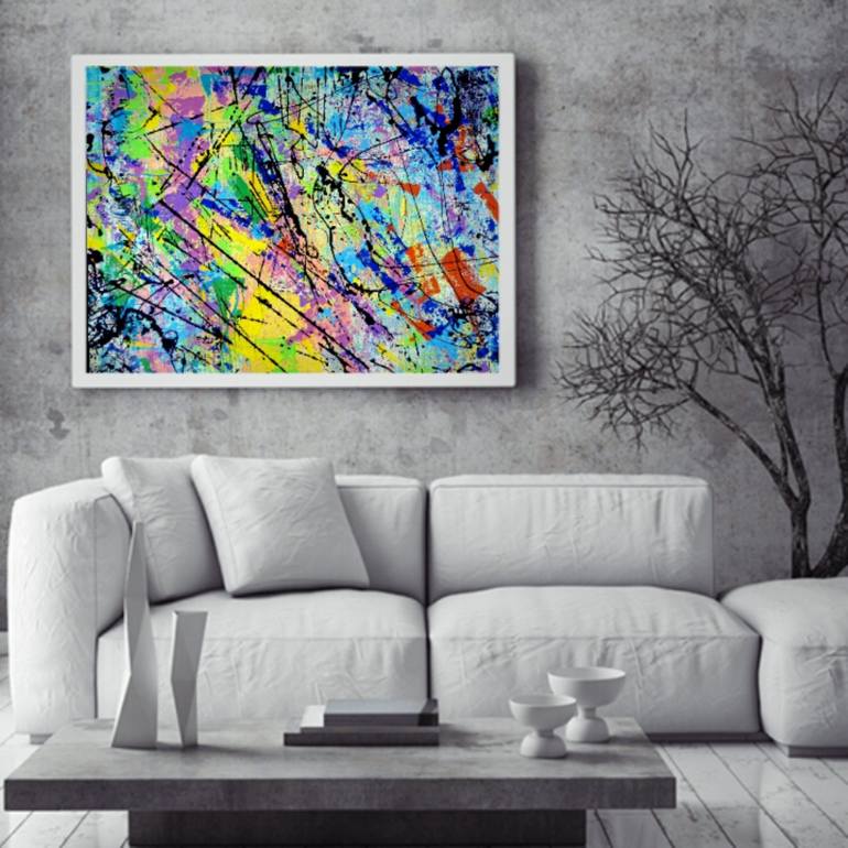 Original Abstract Expressionism Abstract Painting by Marina  Klimanova 