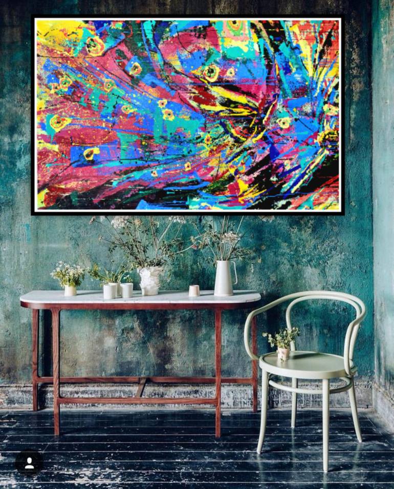 Original Abstract Expressionism Abstract Painting by Marina  Klimanova 