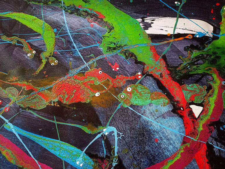 Original Abstract Expressionism Abstract Painting by Marina Klimanova