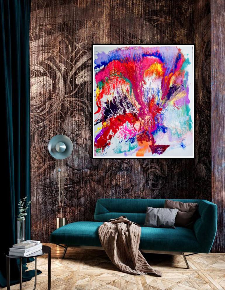 Original Abstract Expressionism Abstract Painting by Marina  Klimanova 