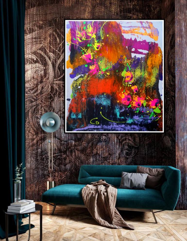 Original Abstract Expressionism Abstract Painting by Marina  Klimanova 