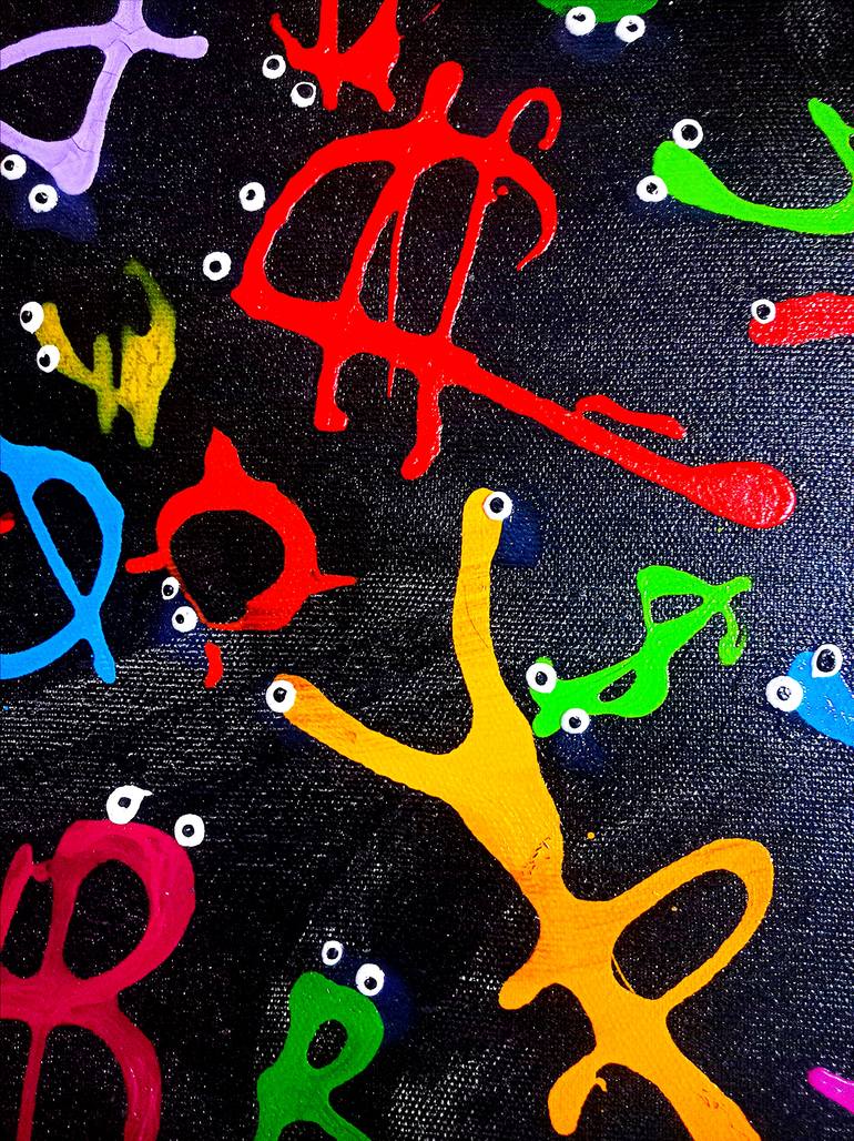 Original Abstract Expressionism Abstract Painting by Marina Klimanova