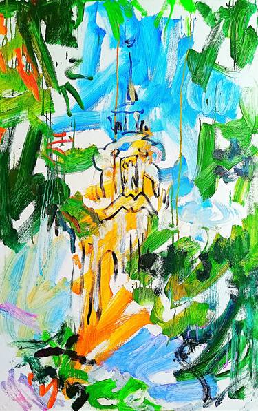 Print of Abstract Architecture Paintings by Marina Klimanova