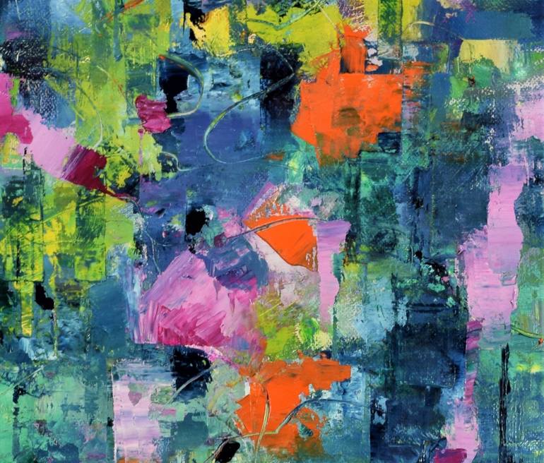 Original Abstract Expressionism Abstract Painting by Claudia Ramey