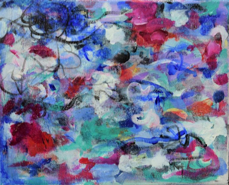 Original Abstract Expressionism Abstract Painting by Claudia Ramey