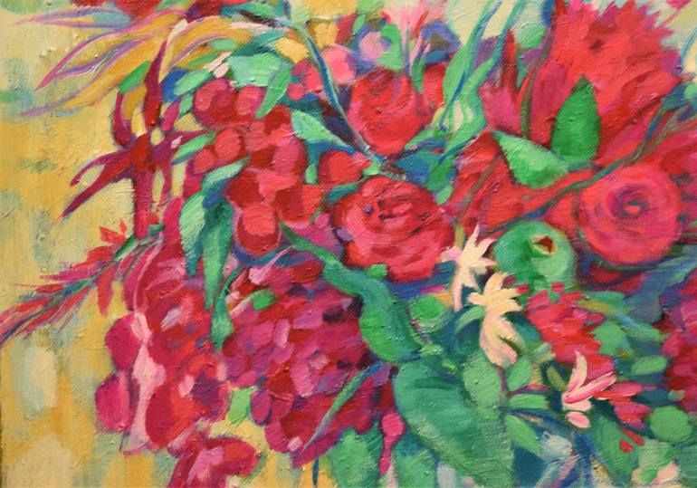 Original Impressionism Floral Painting by Claudia Ramey