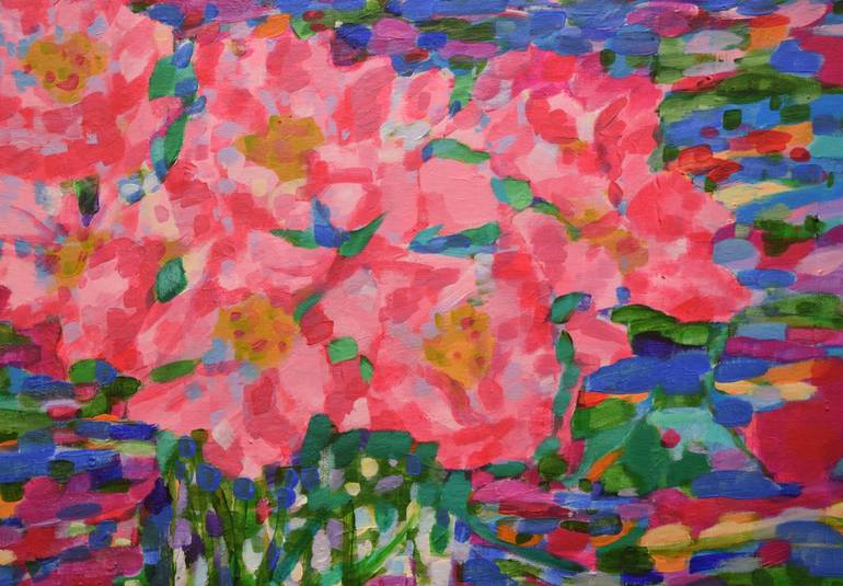 Original Expressionism Floral Painting by Claudia Ramey