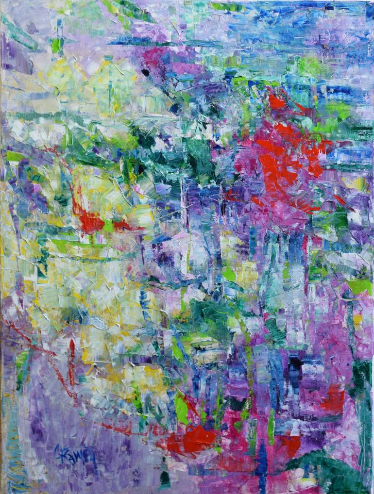 Original Abstract Expressionism Abstract Painting by Claudia Ramey