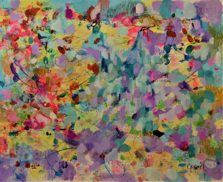 Original Abstract Expressionism Abstract Painting by Claudia Ramey