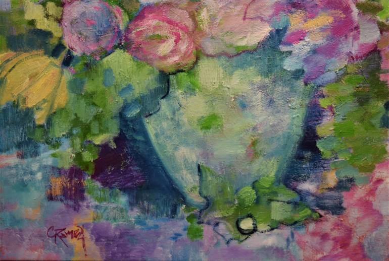 Original Fine Art Floral Painting by Claudia Ramey