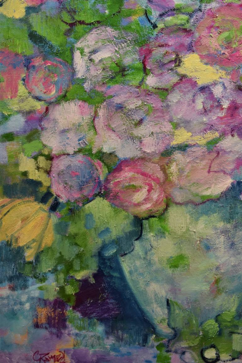 Original Fine Art Floral Painting by Claudia Ramey