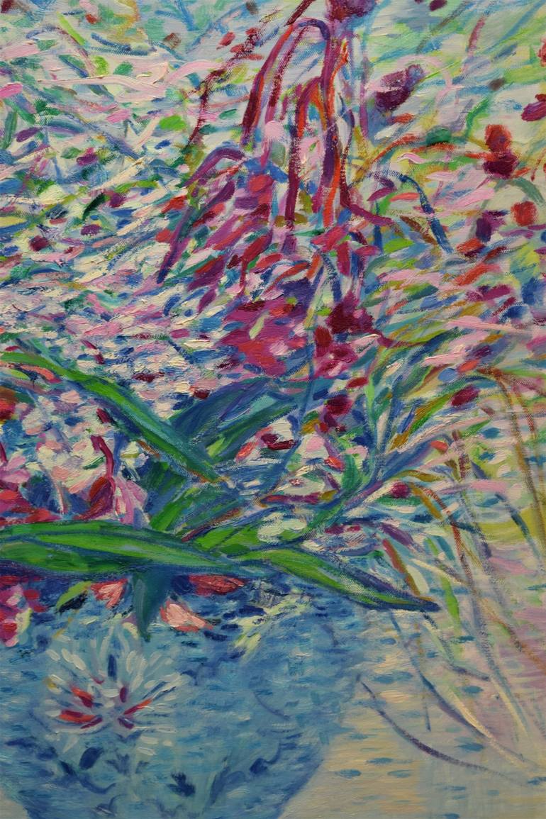 Original Impressionism Floral Painting by Claudia Ramey