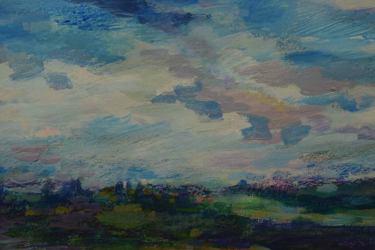 Original Expressionism Landscape Painting by Claudia Ramey