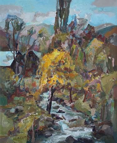 Original Abstract Expressionism Landscape Paintings by Taron Khachatryan