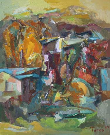 Original Abstract Expressionism Landscape Paintings by Taron Khachatryan