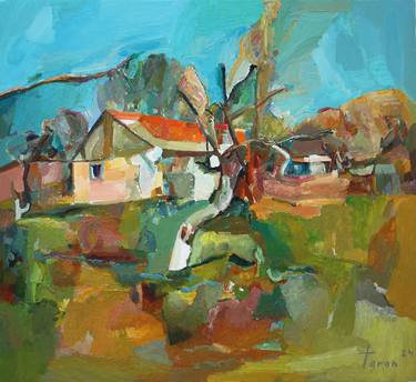 Original Abstract Expressionism Landscape Paintings by Taron Khachatryan