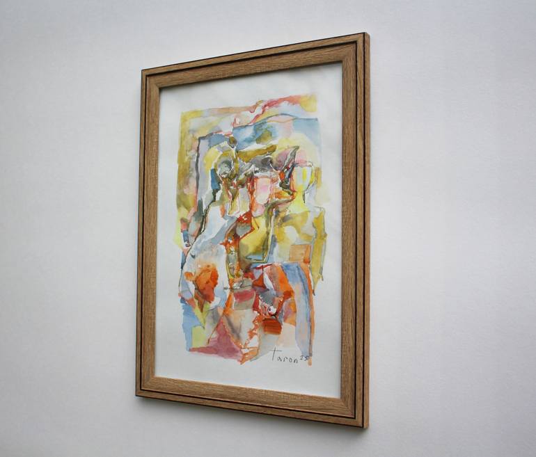 Original Abstract Expressionism Love Painting by Taron Khachatryan