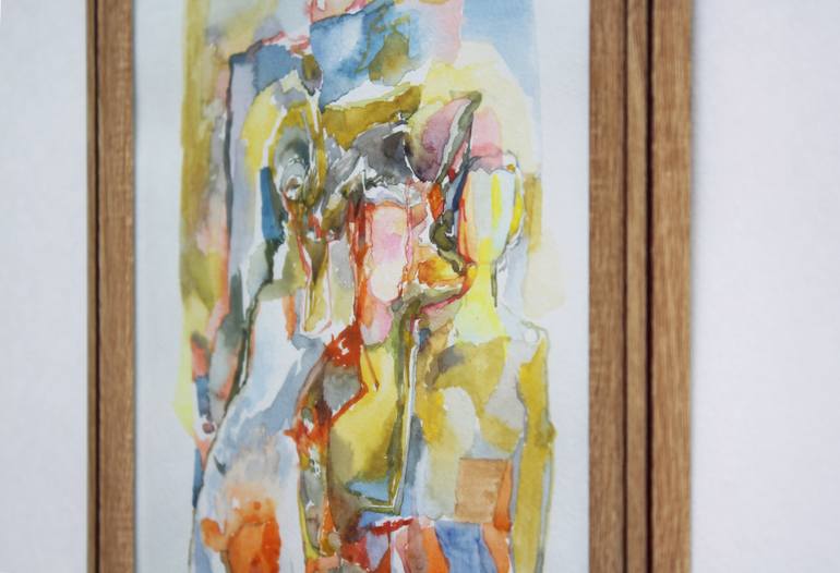 Original Abstract Expressionism Love Painting by Taron Khachatryan