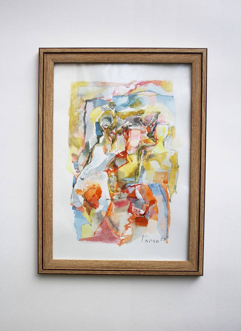 Original Abstract Expressionism Love Painting by Taron Khachatryan