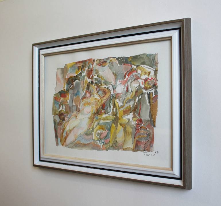 Original Abstract Expressionism Women Painting by Taron Khachatryan