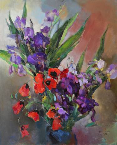 Print of Floral Paintings by Taron Khachatryan