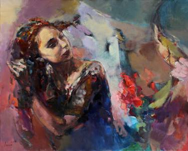 Print of Women Paintings by Taron Khachatryan