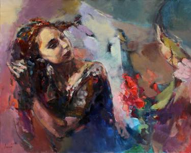 Original Abstract Expressionism Women Paintings by Taron Khachatryan