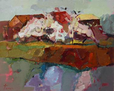 Original Abstract Landscape Paintings by Taron Khachatryan
